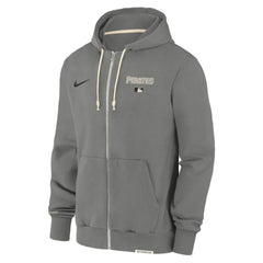 Pittsburgh Pirates Nike Authentic Collection Travel Performance Full-Zip Hoodie - Charcoal - Nike Discount