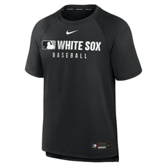 Chicago White Sox Nike Authentic Collection Pregame Raglan Dri-FIT T-Shirt - Black - Nike Discount
