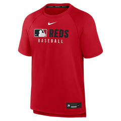 Cincinnati Reds Nike Authentic Collection Pregame Raglan Dri-FIT T-Shirt - Red - Nike Discount