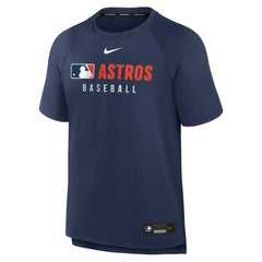 Houston Astros Nike Authentic Collection Pregame Raglan Dri-FIT T-Shirt - Navy - Nike Sale