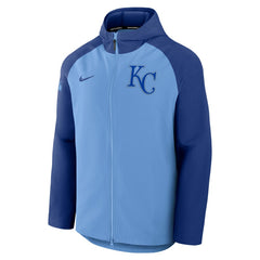 Kansas City Royals Nike Authentic Collection Raglan Performance Full-Zip Jacket - Light Blue/Royal - Nike Online