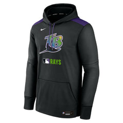 Tampa Bay Rays Nike Authentic Collection Performance Pullover Hoodie - Black - Nike Online