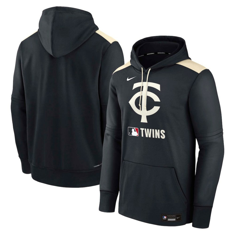 Minnesota Twins Nike Authentic Collection Performance Pullover Hoodie - Navy - Nike Lifestyle