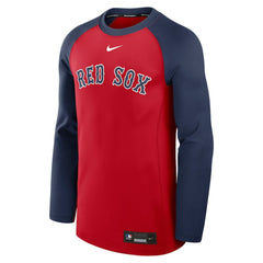 Boston Red Sox Nike Authentic Collection Game Time Raglan Dri-FIT Long Sleeve T-Shirt - Red/Navy - Nike Sale