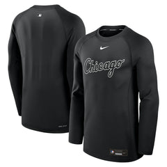 Chicago White Sox Nike Authentic Collection Game Time Raglan Dri-FIT Long Sleeve T-Shirt - Black - Nike Discount