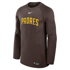 San Diego Padres Nike Authentic Collection Game Time Raglan Dri-FIT Long Sleeve T-Shirt - Brown - Nike on Sale