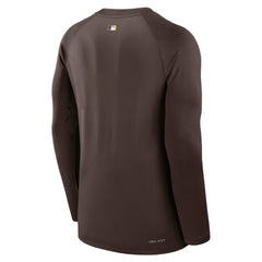 San Diego Padres Nike Authentic Collection Game Time Raglan Dri-FIT Long Sleeve T-Shirt - Brown - Nike on Sale