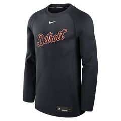 Detroit Tigers Nike Authentic Collection Game Time Raglan Dri-FIT Long Sleeve T-Shirt - Navy - Nike Online