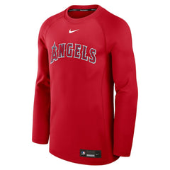Los Angeles Angels Nike Authentic Collection Game Time Raglan Dri-FIT Long Sleeve T-Shirt - Red - Nike Discount