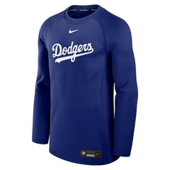 Los Angeles Dodgers Nike Authentic Collection Game Time Raglan Dri-FIT Long Sleeve T-Shirt - Royal - Nike Online