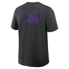 Colorado Rockies Nike Authentic Collection Early Work Tri-Blend Dri-FIT T-Shirt - Black - Nike Sale