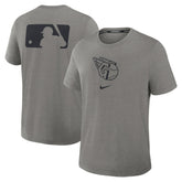 Cleveland Guardians Nike Authentic Collection Early Work Tri-Blend Dri-FIT T-Shirt - Heather Charcoal - Nike Discount