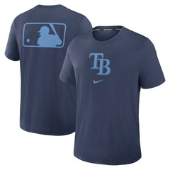 Tampa Bay Rays Nike Authentic Collection Early Work Tri-Blend Dri-FIT T-Shirt - Navy - Nike Online