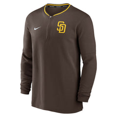 San Diego Padres Nike Authentic Collection Performance Half-Zip Top - Brown - Nike Online