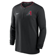 Arizona Diamondbacks Nike Authentic Collection Performance Half-Zip Top - Black - Nike Discount