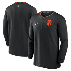 San Francisco Giants Nike Authentic Collection Performance Half-Zip Top - Black - Nike on Sale