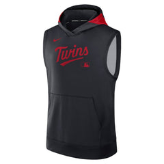 Minnesota Twins Nike Authentic Collection Dri-FIT Sleeveless Hoodie - Navy - Nike on Sale