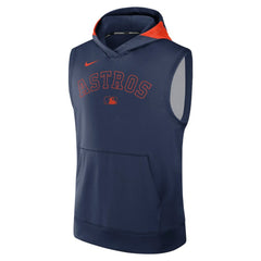 Houston Astros Nike Authentic Collection Dri-FIT Sleeveless Hoodie - Navy - Nike Sale