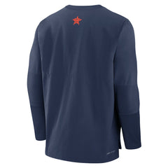 Houston Astros Nike Authentic Collection Player Dri-FIT Lightweight Pullover - Navy/Orange - Nike Lifestyle