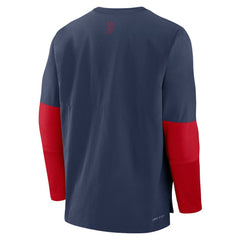 Boston Red Sox Nike Authentic Collection Player Dri-FIT Lightweight Pullover - Navy/Red - Nike Discount