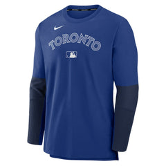 Toronto Blue Jays Nike Authentic Collection Player Dri-FIT Lightweight Pullover - Royal/Navy - Nike Lifestyle