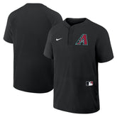 Arizona Diamondbacks Nike Authentic Collection Raglan Short Sleeve Windshirt - Black - Nike on Sale