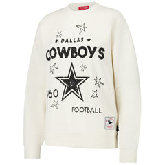 Mitchell & Ness Dallas Cowboys Women's Lightweight 3.0 Logo Pullover Sweatshirt Cream