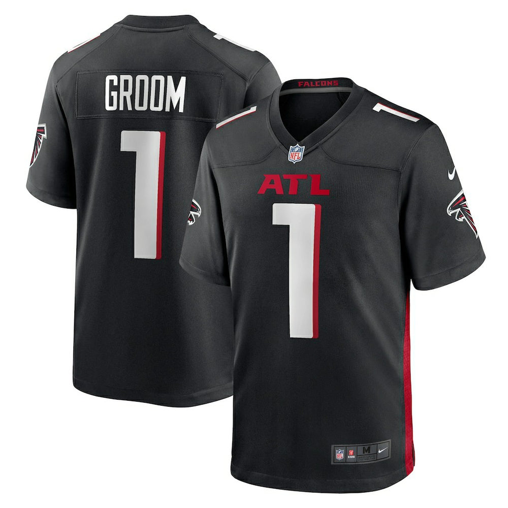 Nike Number 1 Groom Atlanta Falcons Game Jersey Black
