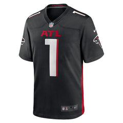 Nike Number 1 Groom Atlanta Falcons Game Jersey Black