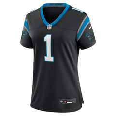 Nike Number 1 Bride Carolina Panthers Women's Game Jersey Black