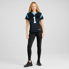 Nike Number 1 Bride Carolina Panthers Women's Game Jersey Black