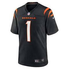 Nike Number 1 Groom Cincinnati Bengals Game Jersey Black
