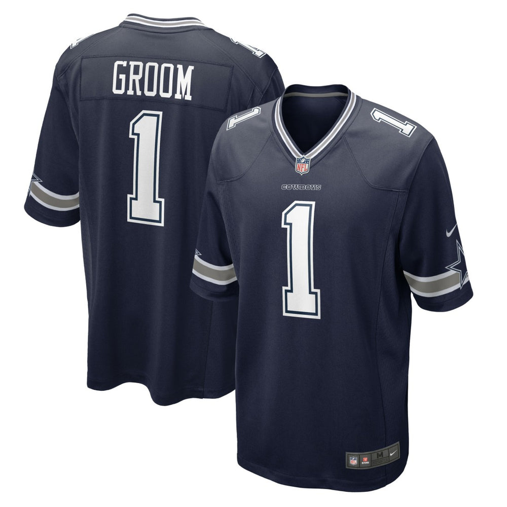 Nike Number 1 Groom Dallas Cowboys Game Jersey Navy