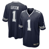Nike Number 1 Groom Dallas Cowboys Game Jersey Navy