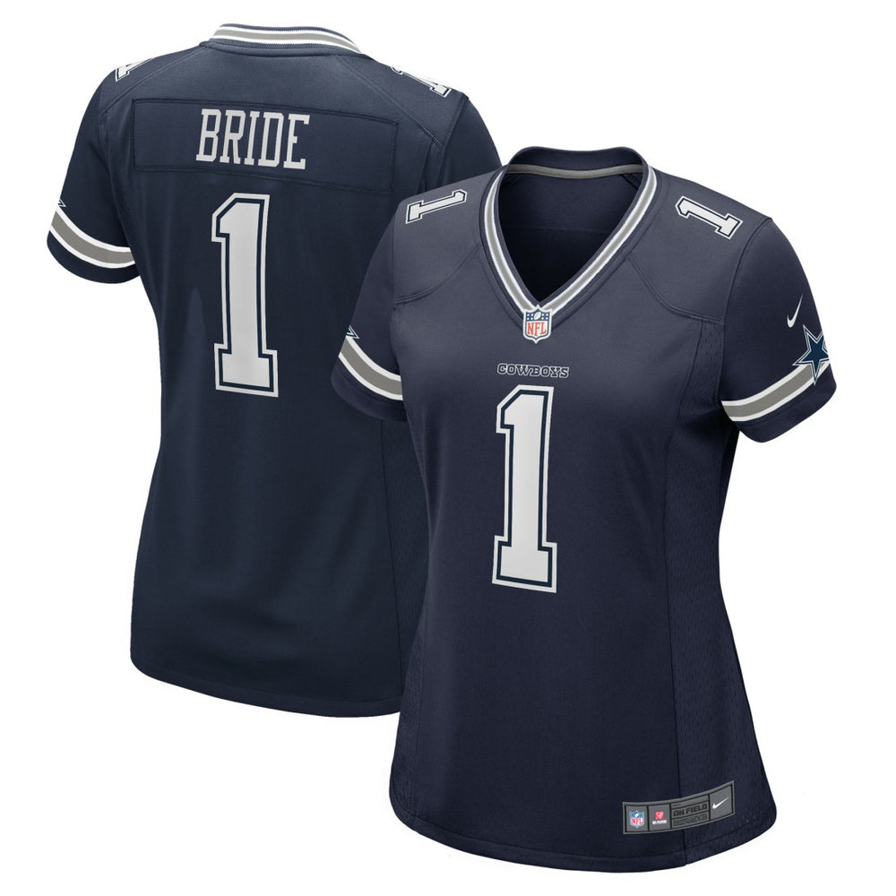 Nike Number 1 Bride Dallas Cowboys Women's Game Jersey Navy