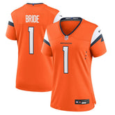 Nike Number 1 Bride Denver Broncos Women's Game Jersey Orange