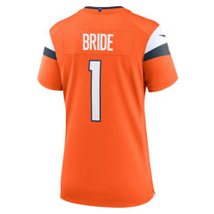 Nike Number 1 Bride Denver Broncos Women's Game Jersey Orange