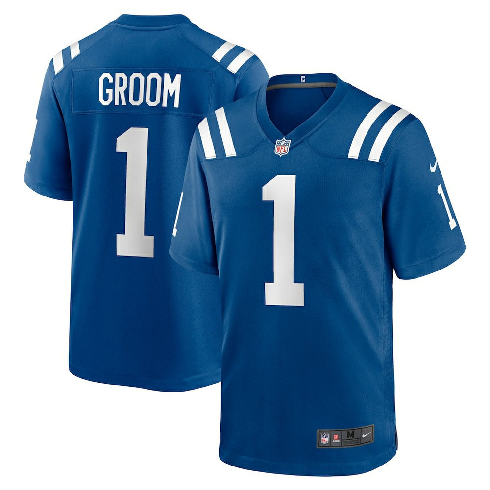 Nike Number 1 Groom Indianapolis Colts Game Jersey Royal