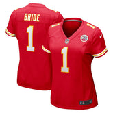 Nike Number 1 Bride Kansas City Chiefs Women's Game Jersey Red