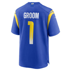 Nike Number 1 Groom Los Angeles Rams Game Jersey Royal