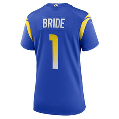 Nike Number 1 Bride Los Angeles Rams Women's Game Jersey Royal
