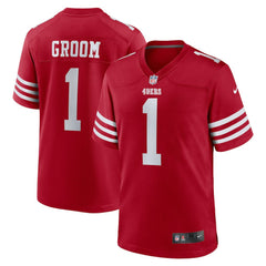 Nike Number 1 Groom San Francisco 49ers Game Jersey Scarlet
