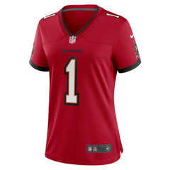 Nike Number 1 Bride Tampa Bay Buccaneers Women's Game Jersey Red