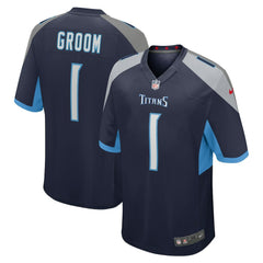 Nike Number 1 Groom Tennessee Titans Game Jersey Navy