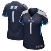 Nike Number 1 Bride Tennessee Titans Women's Game Jersey Navy