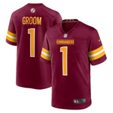 Nike Number 1 Groom Washington Commanders Game Jersey Burgundy