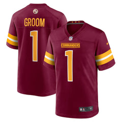 Nike Number 1 Groom Washington Commanders Game Jersey Burgundy