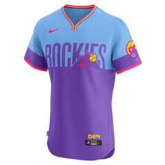 Colorado Rockies Nike 2025 City Connect Elite Jersey - Purple - Nike Lifestyle