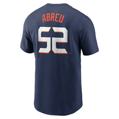 Bryan Abreu Houston Astros Nike 2025 City Connect Fuse Name & Number T-Shirt - Navy - Nike Lifestyle