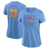 Kris Bryant Colorado Rockies Nike Women's 2025 City Connect Fuse Name & Number T-Shirt - Light Blue - Nike Sale